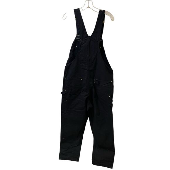 Carhartt Duck Black Gold Detailing Bib Overalls R01 40x34 - Picture 5 of 9